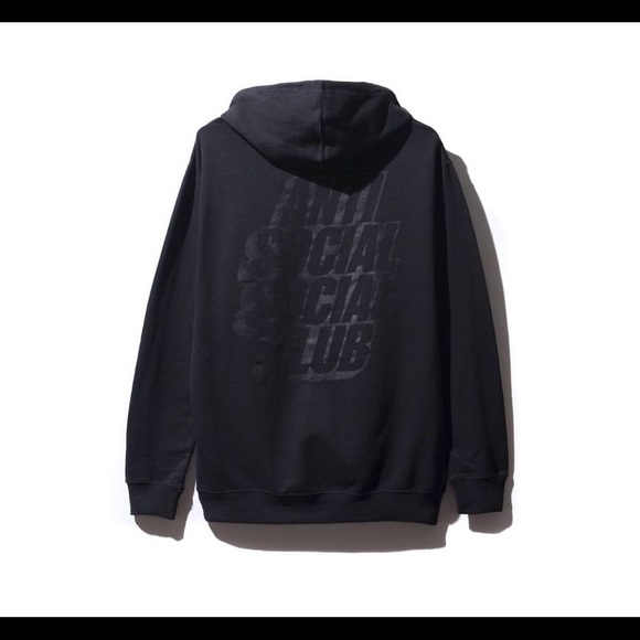 anti social social club blocked hoodie